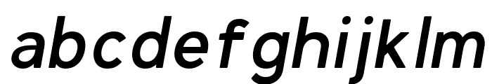 Kaiven Bold Italic Font LOWERCASE