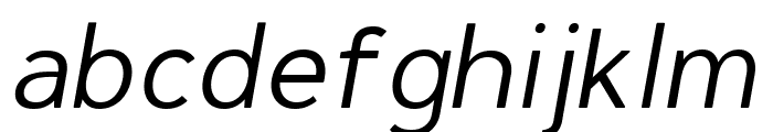 Kaiven Italic Font LOWERCASE