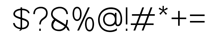 Kajju-Thin Font OTHER CHARS