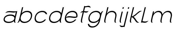 Kajju-ThinSlanted Font LOWERCASE