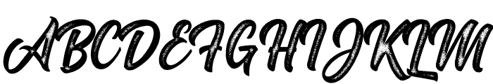 Kaktoes Rough Regular Font UPPERCASE