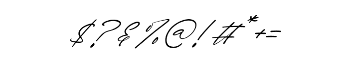 Kaleagnetta Italic Font OTHER CHARS