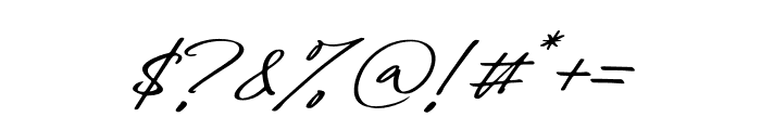 Kaleesha Mayolla Italic Font OTHER CHARS