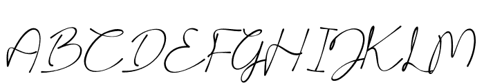 Kalessa Signature Font UPPERCASE