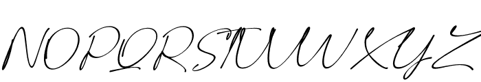 Kalessa Signature Font UPPERCASE