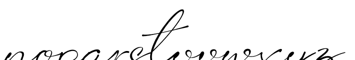 Kalessa Signature Font LOWERCASE