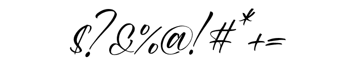 Kalgeron Brushy Italic Font OTHER CHARS