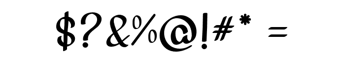 Kalimat-Regular Font OTHER CHARS