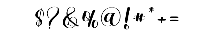 Kalimat Signature Font OTHER CHARS