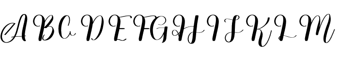 Kalimat Signature Font UPPERCASE