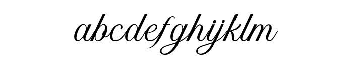 KalindaScript-Regular Font LOWERCASE