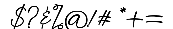 Kalistasignature Font OTHER CHARS