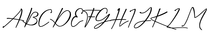 Kaliurang Signature Font UPPERCASE