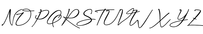 Kaliurang Signature Font UPPERCASE