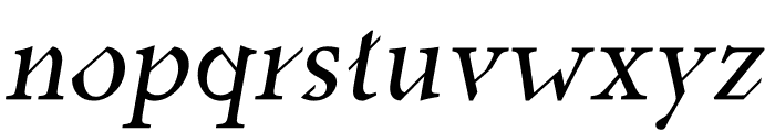 Kalon Italic Font LOWERCASE