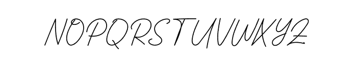 Kaltim Script Font UPPERCASE