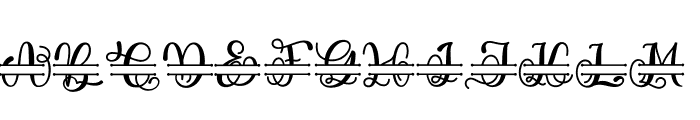 Kaluna monogram Font UPPERCASE
