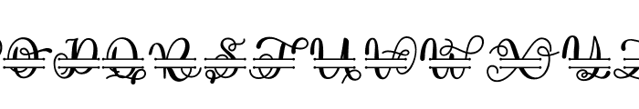 Kaluna monogram Font LOWERCASE