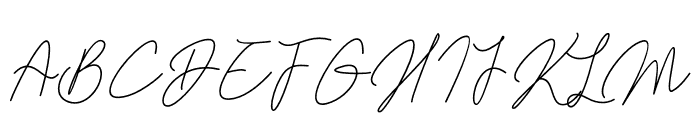 Kamila Signature Font UPPERCASE