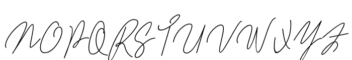 Kamila Signature Font UPPERCASE