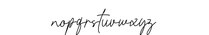 Kamila Signature Font LOWERCASE