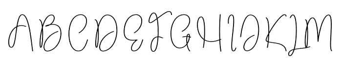 Kamilla Handwritten Font UPPERCASE