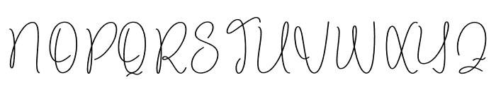 Kamilla Handwritten Font UPPERCASE