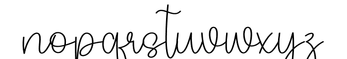 Kamilla Handwritten Font LOWERCASE