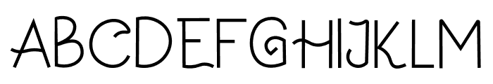 Kanagif Thin Font UPPERCASE