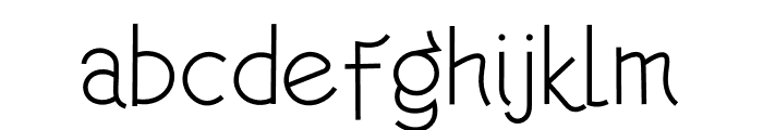 Kanagif Thin Font LOWERCASE