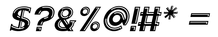 Kandel Bevel Italic Font OTHER CHARS
