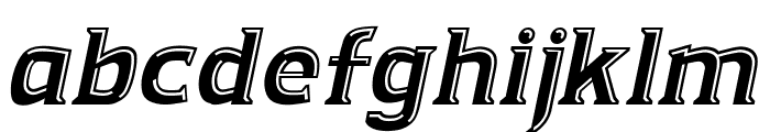 Kandel Bevel Italic Font LOWERCASE