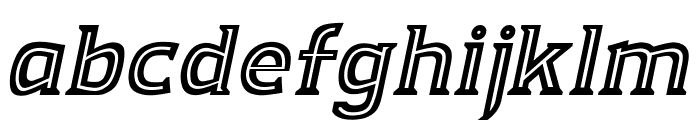 Kandel Inline Italic Font LOWERCASE