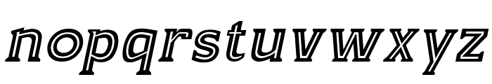 Kandel Inline Italic Font LOWERCASE