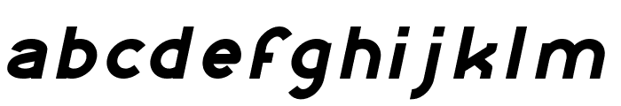 Kangaroo Punch Bold Italic Font LOWERCASE
