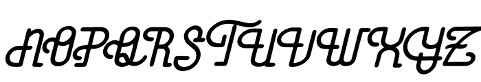 Kanita Aquieloz Italic Font UPPERCASE