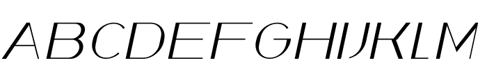 Kaoma Italic Font UPPERCASE