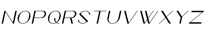 Kaoma Italic Font UPPERCASE