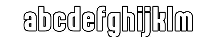 KarepeFX-ExtraBoldOutline Font LOWERCASE