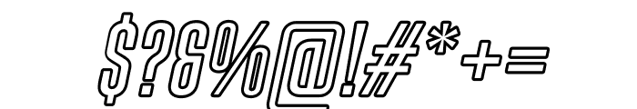 KarepeFX-ItalicOutline Font OTHER CHARS