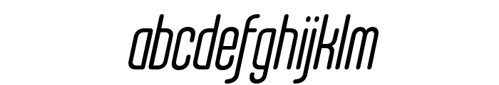 KarepeFX-LightItalicRound Font LOWERCASE