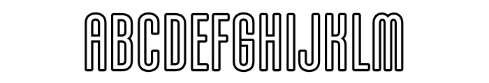 KarepeFX-LightOutline Font UPPERCASE