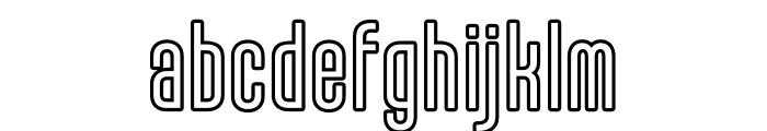 KarepeFX-LightOutline Font LOWERCASE