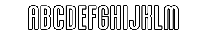 KarepeFX-MediumOutline Font UPPERCASE
