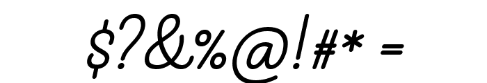 Karima Mono Italic Font OTHER CHARS