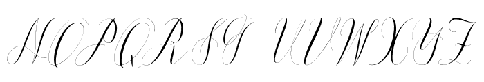 KarlynaScript Font UPPERCASE
