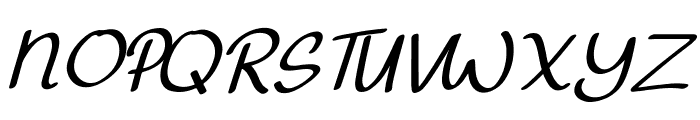 Kartika Italic Font UPPERCASE
