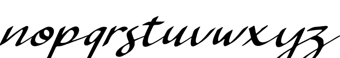 Kaseylum Italic Font LOWERCASE