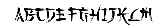 Kashima Brush Font UPPERCASE