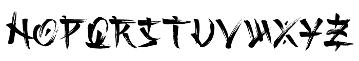 Kashima Brush Font UPPERCASE